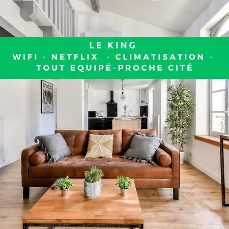El King - Central - Tout A Pied - Wifi -Netflix Carcassonne Extérieur photo